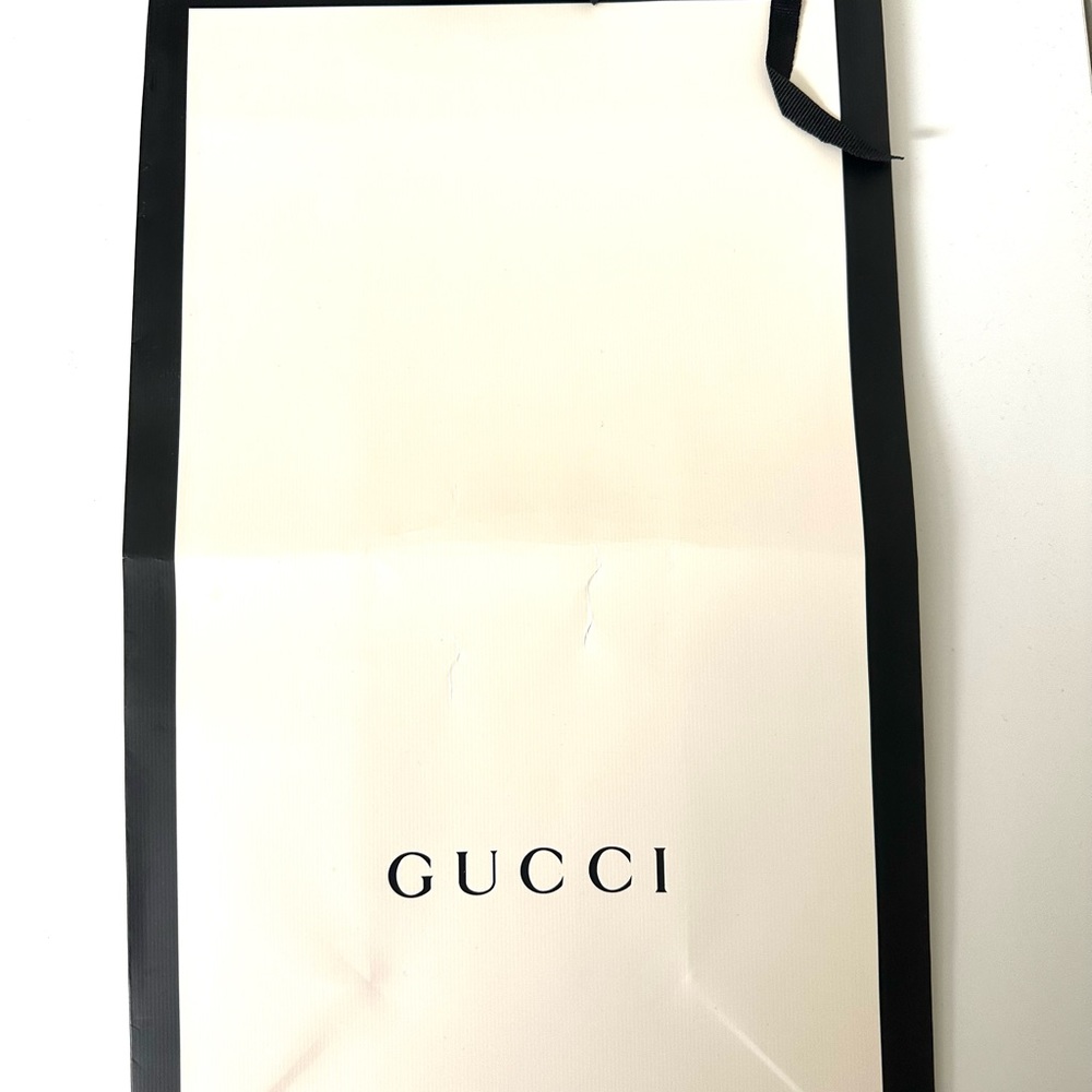 Gucci marmont black leather belt bag w/ signature gold logo emblem - Picture 14 of 15